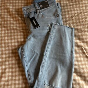 Express Women's Light Blue Skinny Jeans